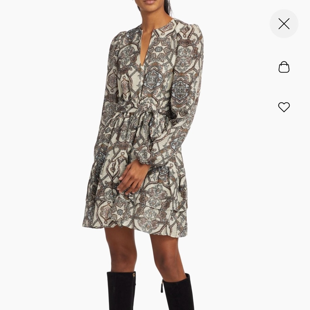 Marie Oliver Preston Medallion Opal Minidress